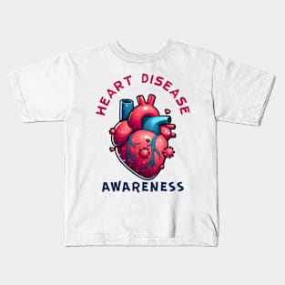 Heart Disease Awareness Kids T-Shirt